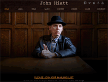 Tablet Screenshot of johnhiatt.com